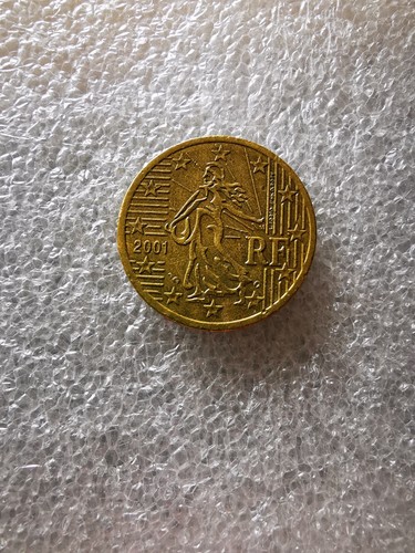 Cent münze frankreich 2001 - 50,