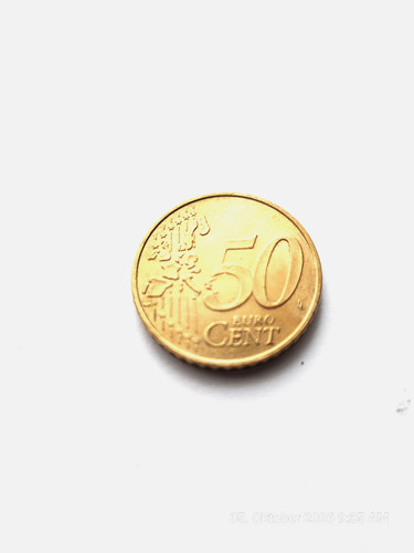 Cent 24 karat vergoldet - 50,