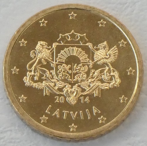 Cent kursmünze lettland - 50,