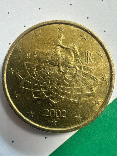 Cent münze italien - 50, reiter