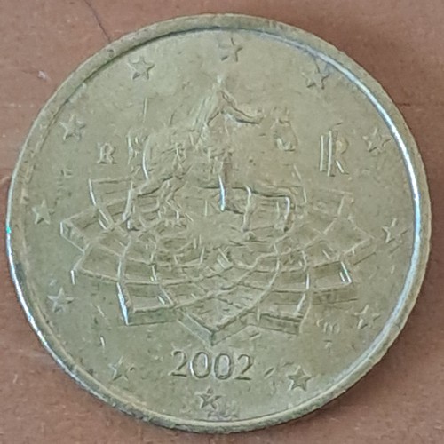 Cent münze italien 2002 - 50,
