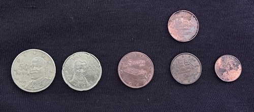Euro cent münzen set - euro-cent,