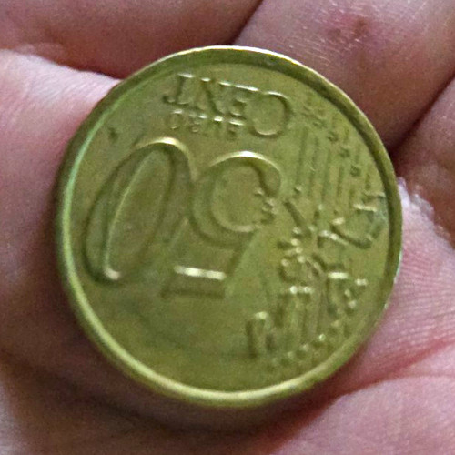 Cent euro münze - cent, 2002